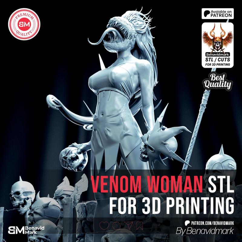 Venom Woman STL