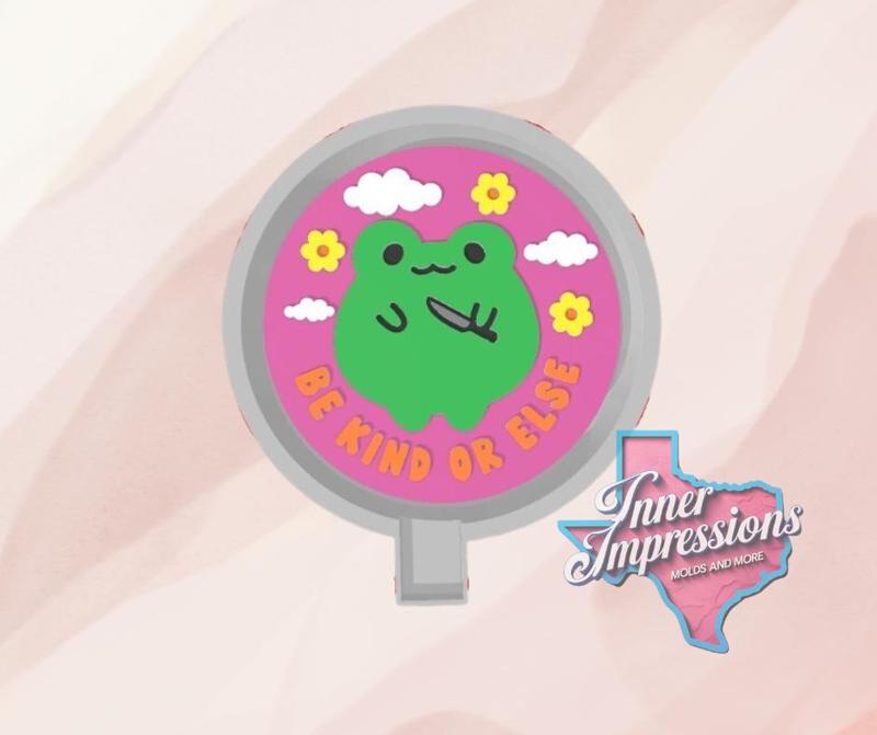 Be Kind Stabby Frog Freshie Mold