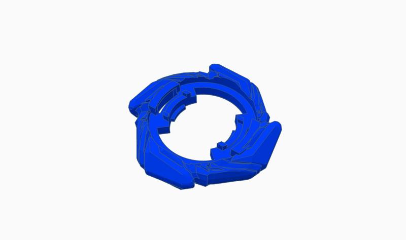 Cobalt Drake Attack Ring (Plastic Remake)