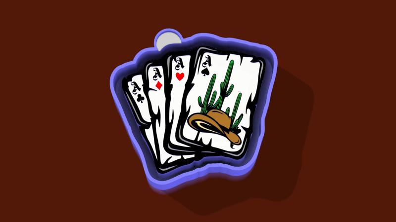 🤠🃏 Western Poker – Freshie, Keychain & Resin Mold