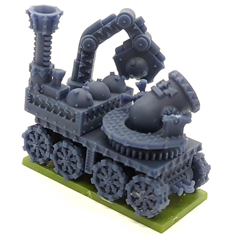Chaos Dwarf Land Train Mortar Car (10mm scale)