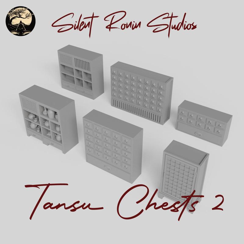 Japanese Tansu Chests Pack #2