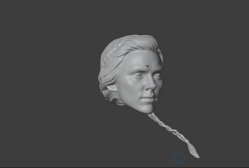 Black Widow Black Widow Scarlett Johansson Hot Toys Head 1/6 Head