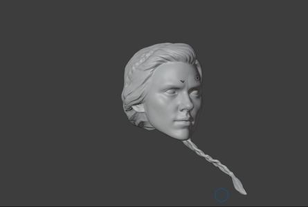 Black Widow Black Widow Scarlett Johansson Hot Toys Head 1/6 Head