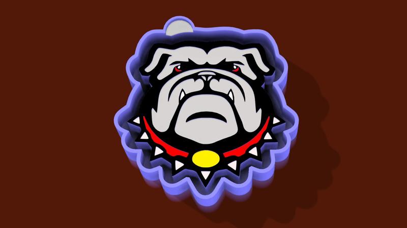 🐶💥 Bull Dog Face 1 – Freshie, Keychain & Resin Mold