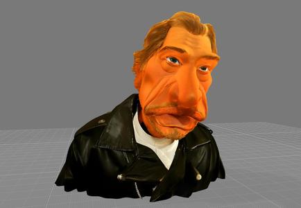 Johnny hallyday - puppet Guignols de l'info