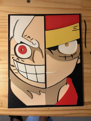 One piece - Luffy Gear 5 x Luffy