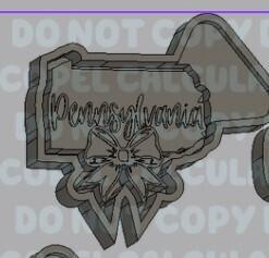 States with Bow Silicone Mold Housing - Pennsylvannia