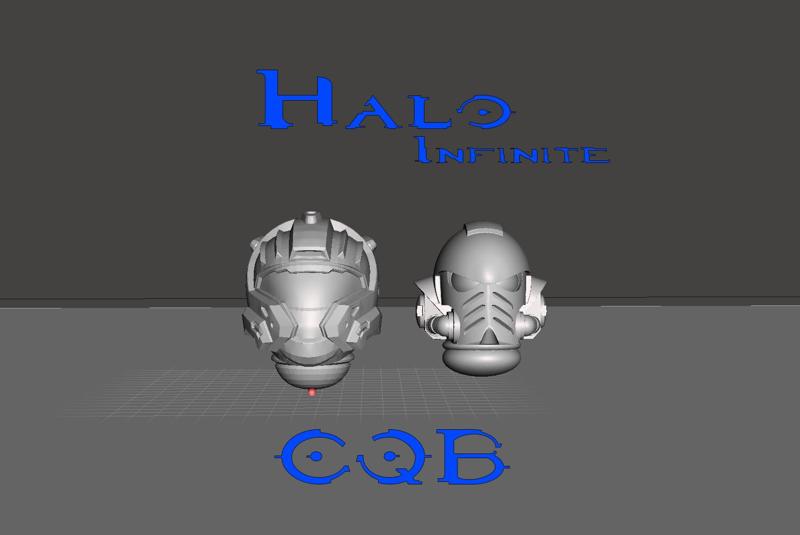 Halo CQB Helmet Space Marine Compatible