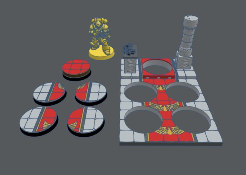 Palace Baal - BA - Kill Team 5 x 32 mm Bases Topper