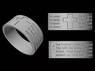 English Our Father Ring