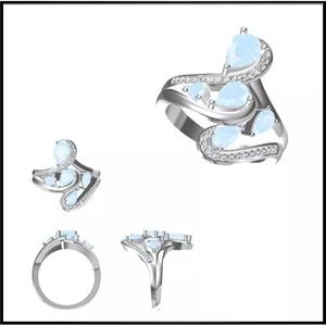 JCD Format Fancy color stone rings types of jewelry files