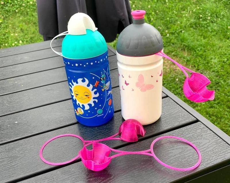 Replacement cover for bike drinking bottle