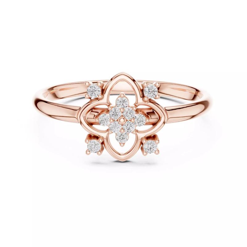 Round Diamond Unique Design Engagement Ring 3DM STL Video