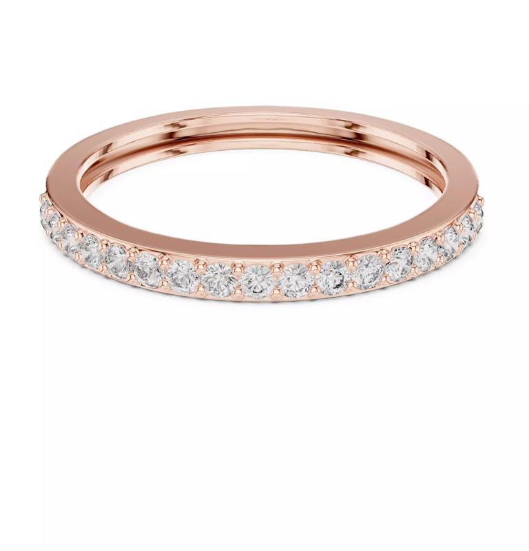 Round Cut Diamond Half Eternity Wedding Band 3DM STL Video