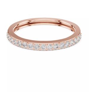 Round Cut Diamond Half Eternity Wedding Band 3DM STL Video