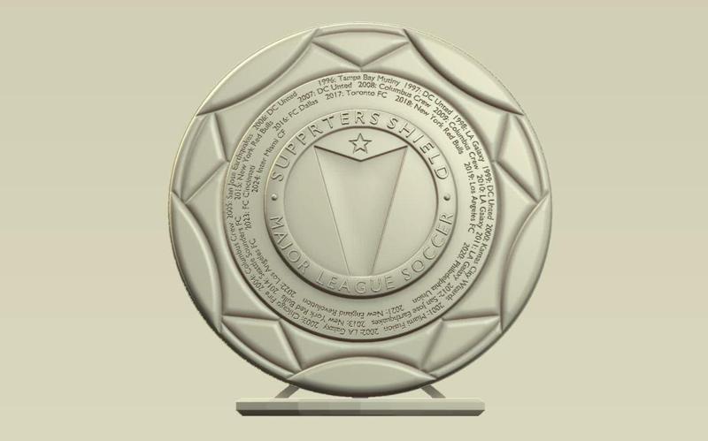 Supporters' Shield on the stand  3d