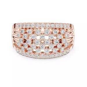 Round Cut Cluster Diamond Wedding Band 3DM STL Video