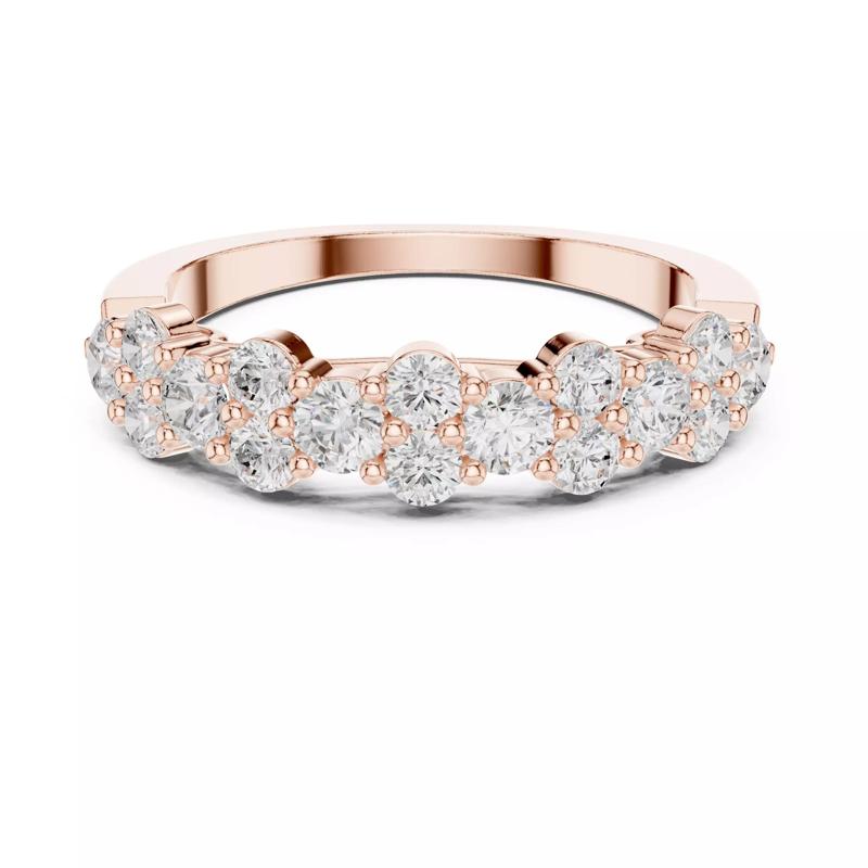 Round Cut Diamond Engagement Wedding Band 3DM STL Video