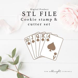 Casino Card Deck Cookie Cutter + Stamp