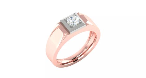 Rose gold -Diamond Ring- 3DM AND STL File  - DC LR-0812