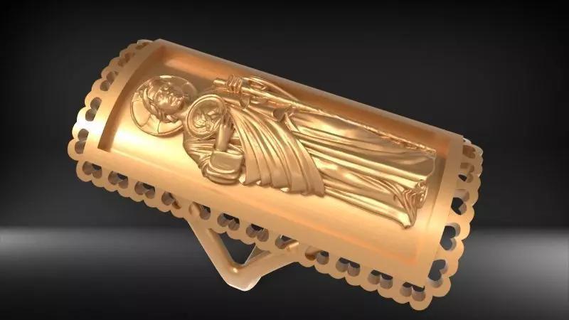 Saint Jude Signet Ring anillo san judas