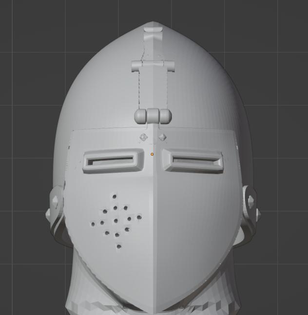 KlapVisier Medieval Helmet | High Detail