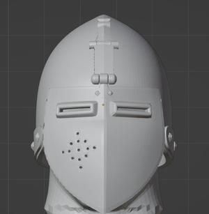 KlapVisier Medieval Helmet | High Detail