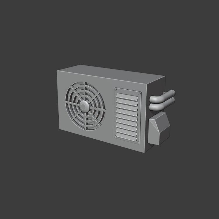 1:64 Scale Air-Con Units - Hot Wheels, Matchbox Building Diorama - Ver#2