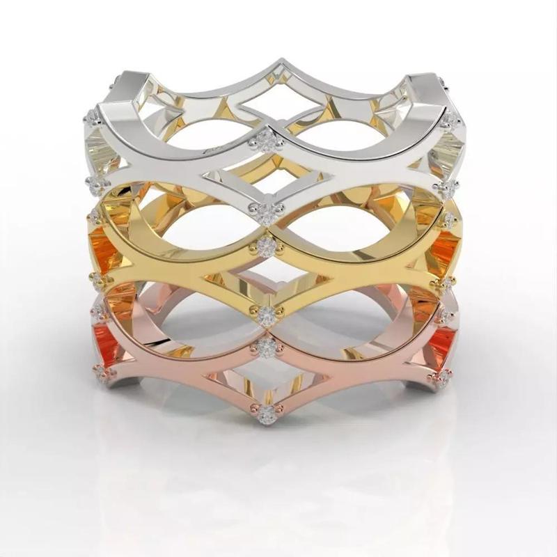 Round Lab Grown Diamond Wedding Band