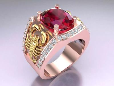 Scorpion Ring -Oval Rings - N1501