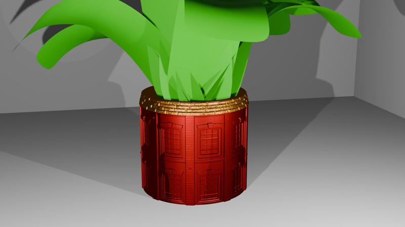 Brick Building Planter