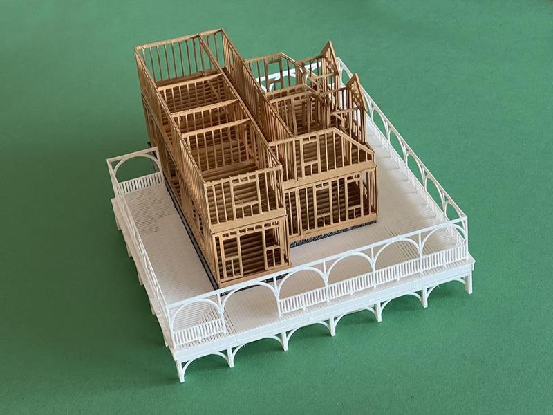 VICTORIAN MANSION VERANDA DECK