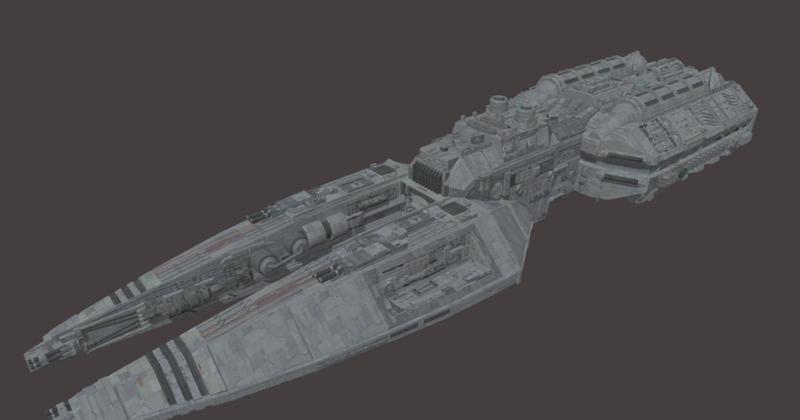 half ranger star wars cruiser