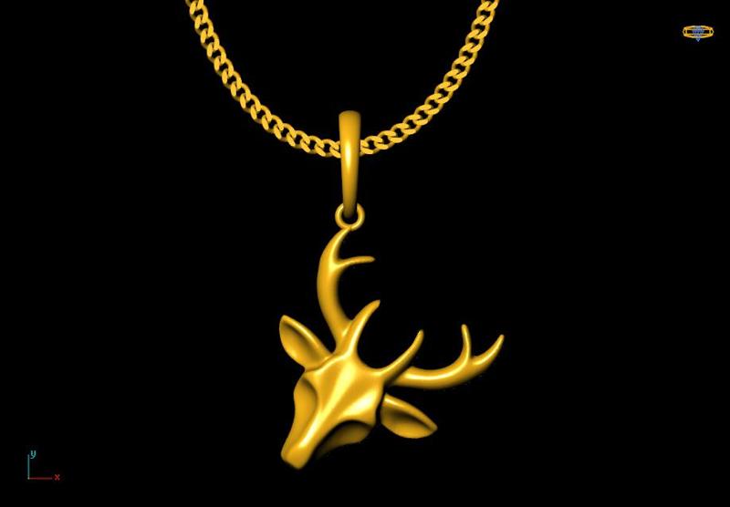 Deer pendant charm