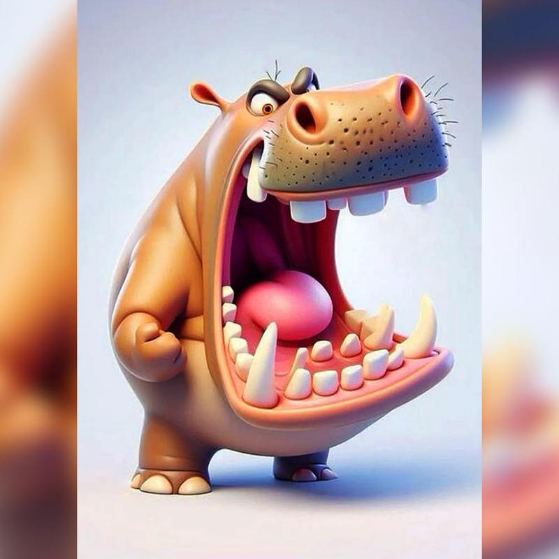 Hippo Angry - Funny Animal