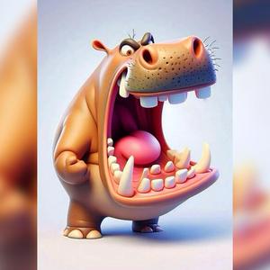 Hippo Angry - Funny Animal