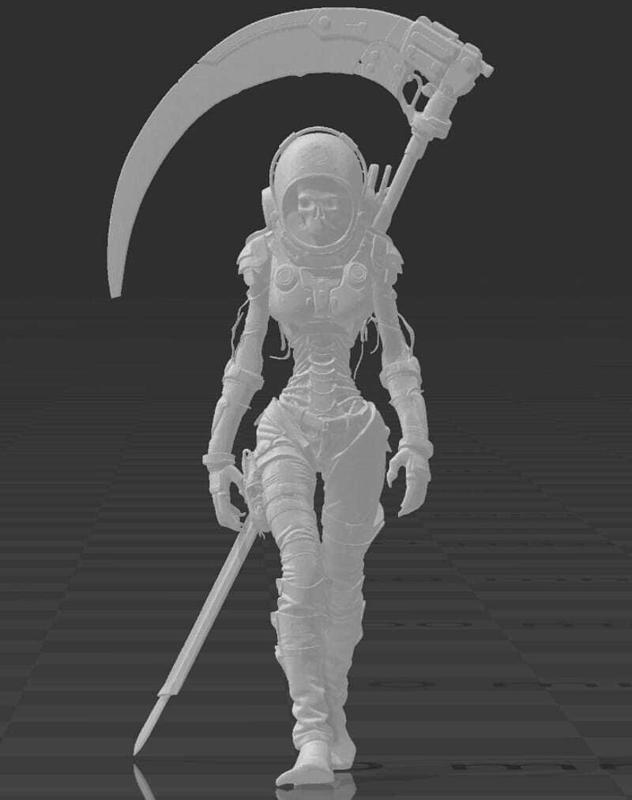 SKULL ASTRONAUT GIRL FOR ROLGAMES