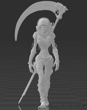 SKULL ASTRONAUT GIRL FOR ROLGAMES