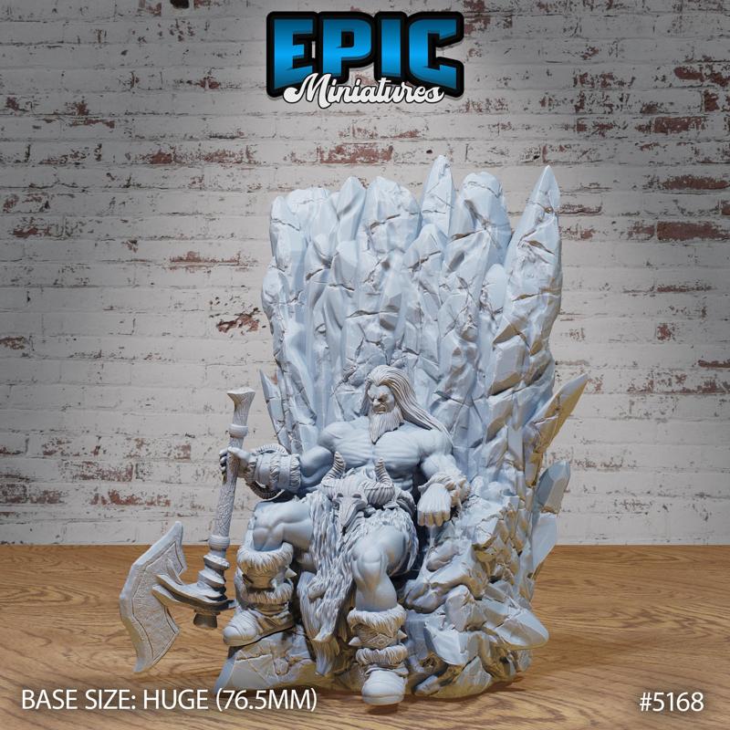 Frost Giant Throne ‧ DnD Miniature ‧ Tabletop Miniatures ‧ Gaming Monster ‧ 3D Model ‧ RPG ‧ DnDminis ‧ STL FILE