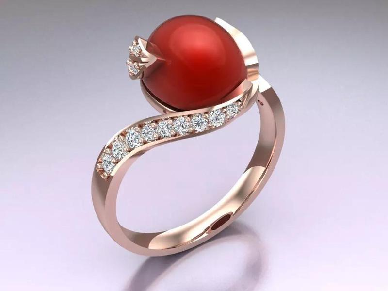 Oval stone ring - Womens  Rings - N720841