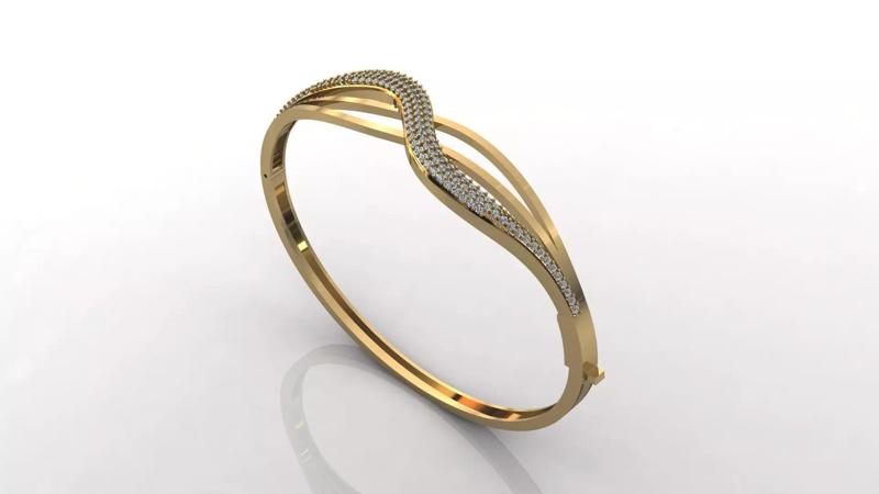 STL 3DM Diamond With Stone Womens Bracelets Women Bracelet