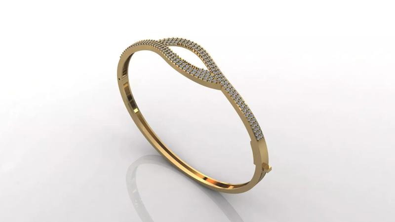 STL 3DM Diamond With Stone Womens Bracelets Women Bracelet