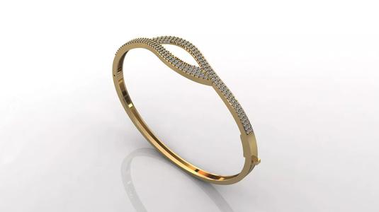 STL 3DM Diamond With Stone Womens Bracelets Women Bracelet