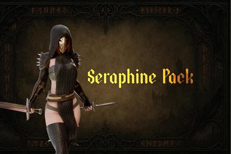 Seraphine Bloody Veil (Armored) - Dark Fantasy Warrior (STL Files)