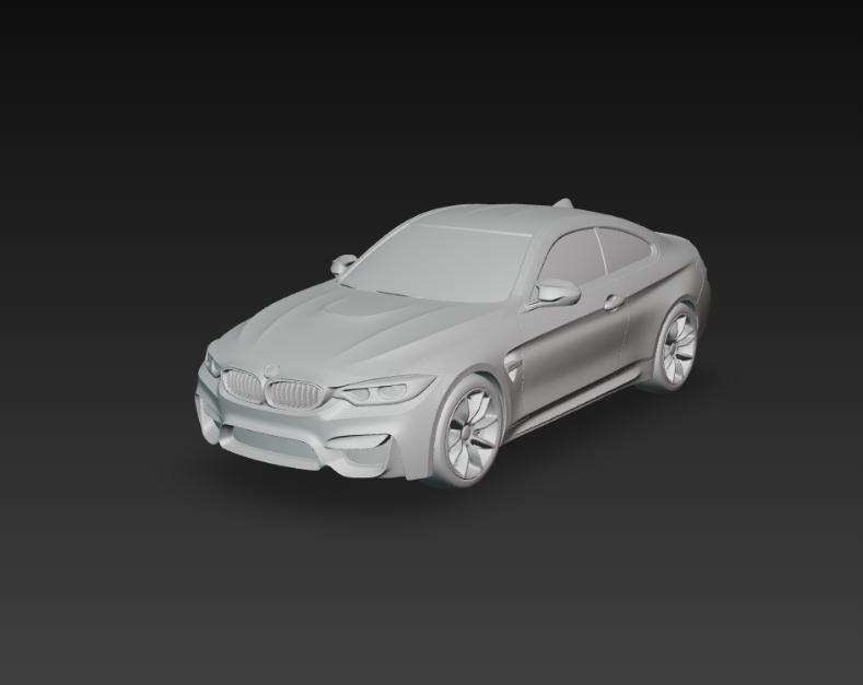 BMW M4 – Modelo 3D de Coupé Deportivo Alemán para Impresión 3D