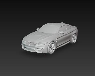 BMW M4 – Modelo 3D de Coupé Deportivo Alemán para Impresión 3D