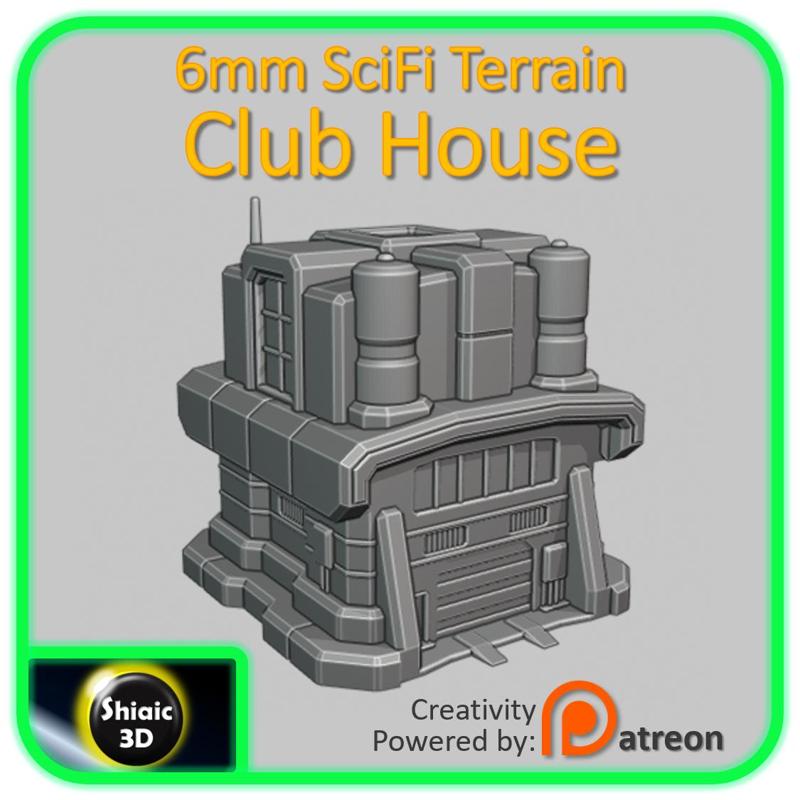 6mm SciFi Building - Club House