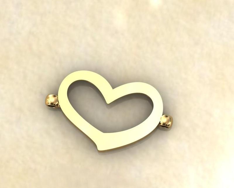 Heart chain bracelet