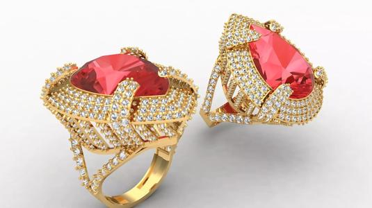 Pear Woman Diamond Ring